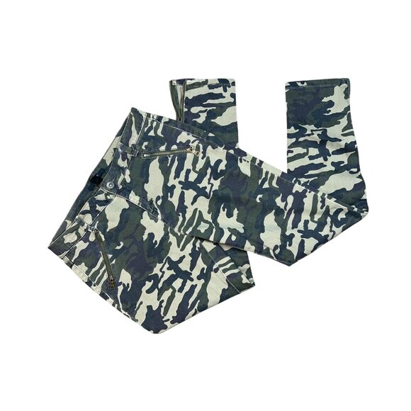 (5 for $25) Forever 21 Skinny Ankle Camo Pants Zipper Pockets + Ankle Size 27 - Picture 3 of 6